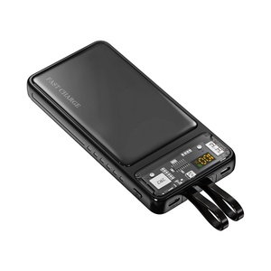 Batterie externe à circuit imprimé transparent avec câble intégré Type-C PD, charge rapide, affichage numérique, chargeur portable - Product Image 1