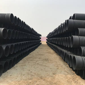 800mm SN4 SN8 एचडीपीई बड़े प्लास्टिक डबल दीवार नालीदार DWC नाली अपशिष्ट और जल निकासी के लिए पुलिया पाइप - Product Image 5