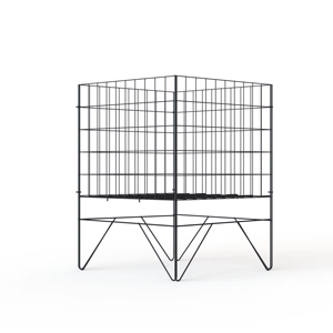 صناديق تفريغ أسلاك معدنية قائمة شبكة سلكية سلة سلة رف كرة السلة - Product Image 4