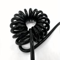 Cable Espiral de Cobre con Aislamiento de PVC para Automatización Industrial y Robótica, 24 AWG, 0.7mm, 450V, Cable Dinámico para Calefacción