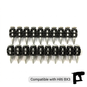 Clous en acier de qualité industrielle pour outil sans fil <span class=keywords><strong>Hilti</strong></span> <span class=keywords><strong>BX3</strong></span> |   Broches de fixation 19/22/25 mm |   Fixations de construction - Product Image 1