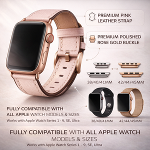 Cinturino Classico di Lusso in Vera Pelle per <span class=keywords><strong>Apple</strong></span> Watch 42mm 38mm, Bracciale per IWatch 44mm 40mm - Product Image 5