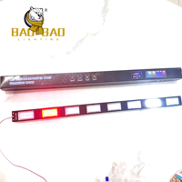 Feux de signalisation stroboscopiques RVB rouge et bleu BAOBAO, feux de police, feux de camion, feux arrière, phares, en aluminium 9-36V 4x4 pour JEEP