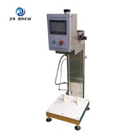 Remplisseuse isobare de fûts de bière à tête unique en acier inoxydable SUS304, machine de remplissage anti-mousse avec écran tactile et contrôle PLC pour microbrasserie et pub