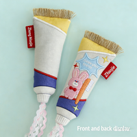 Jouet interactif pour chat en forme de dentifrice rose à la catnip, pour le divertissement autonome des chats, accessoires d'entraînement pour animaux de compagnie