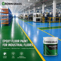 Revêtement liquide époxy conducteur antistatique ESD GROWN GRASS pour sols auto-nivelants en salle blanche d'usine électronique industrielle