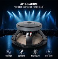 Haut-parleur médium-grave en ferrite passif haute sensibilité LS HDW-1238 de 12 pouces, 8 ohms, 97,5 dB, 400 W AES, pour sonorisation professionnelle et systèmes Line Array