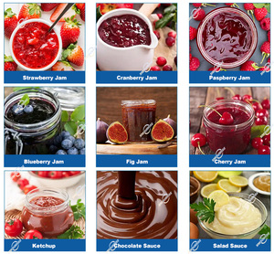 50-500l điện nấu ăn nồi máy dọc nước sốt trộn mứt Mayonnaise cà chua dán Ketchup hơi nước Trọng Ấm đun nước với máy trộn - Product Image 6