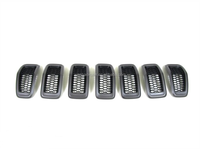 Grilles de radiateur avant Cherokee 2014-2018, noires et grises, neuves, OEM 6CY39XS9AC