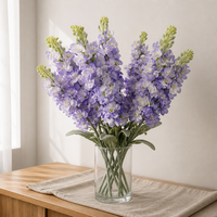 Fleurs artificielles au toucher réel Joho Delphinium, bouquet à longue tige de 82 cm, décoration d'intérieur, remplisseurs de vase, vente en gros, fournisseur OEM ODM en vrac
