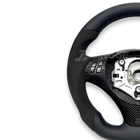 Volant en cuir style M Sport en fibre de carbone pour BMW M3 E90 E91 E92 E93 E60 E46 E70 E71 E72 E87 Volant M personnalisé
