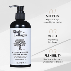 修复生物素和胶原蛋白护发素水解中国工厂300毫升无卷曲最佳中国制造洗发水 - Product Image 2