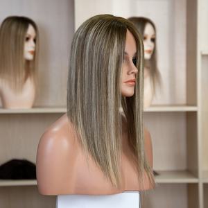 Extensiones de Cabello Humano Virgen Europeo de la Más Alta Calidad, con Encaje Monofilamento Completo en Forma de V, Duraderas, para Mujeres - Product Image 6