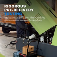 Compresseur d'air rotatif portable DEEMACH 353cfm 13Bar, alternative à Atlas Copco pour le forage minier / le sablage / la construction
