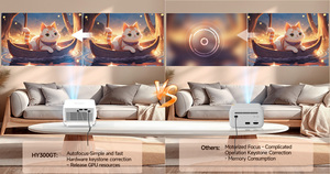 Proyector de Bolsillo Certificado con Sistema Operativo TV Inteligente, Resolución 720P, Altavoces Integrados, HY300 GT 400 ANSI, Corrección Trapezoidal Automática, WiFi - Product Image 5