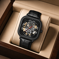 Relojes de Hombre Cuadrados de Lujo, Mecánicos, de Aleación de Alta Calidad, Totalmente Automáticos, Modernos, para Estudiantes, 41 mm, Luminosos, Genuinos
