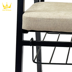 Silla de auditorio personalizada con estante para libros, silla de Teatro de oración musulmana <span class=keywords><strong>Pastor</strong></span> de Metal, silla de iglesia de tela con brazos - Product Image 4