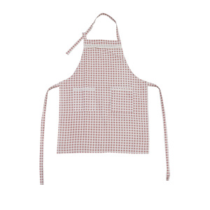 Japanese Korean Style Cotton Apron Polka Dot Pattern For Cooking Kitchen Use With Straps - Product Image 5