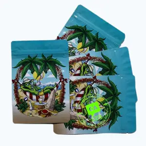 New Product 8 Mil Cali Pack 3.5 1G Stand Up Pouch Soft Touch Gummy Bear Mylar Bags