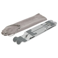 Support d'ordinateur portable en aluminium réglable, stable et portable pour MacBook et tablette