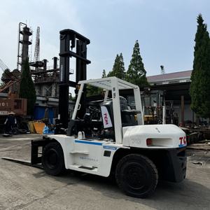 Chariot élévateur diesel d'occasion d'origine japonaise TCM 7 tonnes 10 tonnes, mât manuel à trois étages, seconde main, vente chaude - Product Image 3