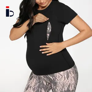 2022 Betteractive Wholesale New Arrivals High Quality Breastfeeding Quick Dry Cotton Spandex Maternity T shirt