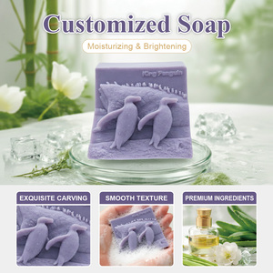OEM ODM Cute Antarctic Animal Essential Oil <b>Soap</b> Helps Reduce Puffy Eyes And Dark Circles A Wake Up <b>Soap</b> For Morning Showers - Product Image 2