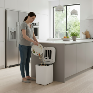 <span class=keywords><strong>Poubelle</strong></span> automatique de cuisine <span class=keywords><strong>à</strong></span> induction avec capteur intelligent, sans contact, grande capacité 20L 30L, avec couvercle - Product Image 5