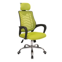 Cadeira ergonômica para escritório, cadeira executiva de couro pu giratória de plástico