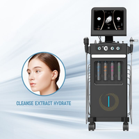 Appareil de peeling à jet d'oxygène pour éliminer les points noirs, nettoyer les imperfections, lisser les ridules, revitaliser la peau, nettoyage en profondeur, appareil facial