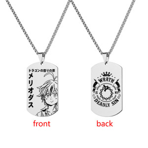 Anime los siete pecados capitales collar Meliodas colgante Halloween hombre mujer Cosplay accesorio regalos - Product Image 1