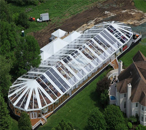 Tentes de réception de luxe commerciales <span class=keywords><strong>pour</strong></span> événements extérieurs, avec toit transparent, 20x30m, 30x40m, 30x50m, 40x60m, 40x80m, 40x100m, <span class=keywords><strong>pour</strong></span> 400 personnes - Product Image 5