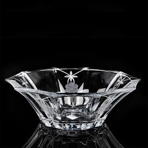 Cuenco plano de vidrio blanco para ensalada, cuencos de vidrio con cucharas, borde de cocina, grande, grande, venta al por mayor - Product Image 5