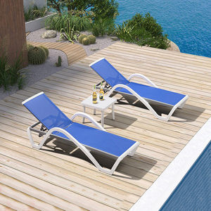 Silla de playa para <span class=keywords><strong>piscina</strong></span> al aire libre, patio, cama de hotel, villa, tumbona impermeable, muebles de tres piezas - Product Image 1