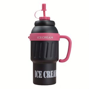 304/201 Stainless Steel Vacuum Insulated Cold Hot Thermos Cup Straw <b>Large</b> Capacity 6-12 Hours Thermal Insulation <b>Gift</b> Packaging - Product Image 1