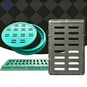 Grille de drainage en composite de résine robuste à prix d'usine, couvercle de tranchée antidérapant pour bord de route - Product Image 1