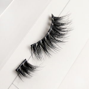 Press on Glue Free <strong>Half</strong> <strong>Lashes</strong> No Glue Needed Reusable Wispy Self Adhesive <strong>Lash</strong> Pre-Glued <strong>Half</strong> Strip <strong>Lashes</strong> Diy Extension - Product Image 2