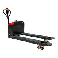Chariot élévateur à palettes électrique HeliElectric 2T avec batterie au plomb-acide, pneus en polyuréthane et déplaceur latéral électrique