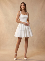 Robe de mariée en satin, style robe de bal, bustier froncé, coupe trapèze, corset, robe de mariée personnalisée, en satin ivoire