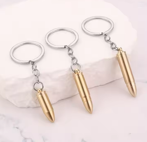 Portable Stainless Steel Car Keychain Bullet Whistle Ear Scoop Shaped Fashion Ear Pick Spoon Couple Keyring Unisex Cool Gifts - Product Image 1