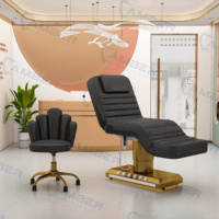 Table de massage électrique blanche à 3 moteurs, équipement de beauté électrique, lit de massage cosmétique, lit esthétique électrique, vente à chaud