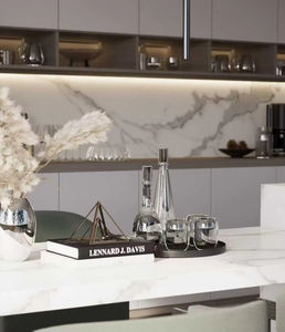 Losa de Mármol Blanco Calacatta, Diseño Moderno Pulido e Impermeable, para Interiores y Exteriores, Cocina, Sala de Estar, Baño, Taller, Hospital - Product Image 1