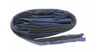 Penutup kabel obor las TIG, lengan kabel kulit tahan api dengan ritsleting