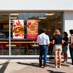 Pantalla de Señalización Digital para Publicidad, SDK, 43, 49, 55, 65 Pulgadas, Android, Semi-Exterior, 4K, Ultrafino, Alto Brillo, Monitor LCD - Product Image 1