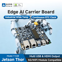 Carte de développement PLink-AI Y-C28 Jetson Thor Prototype avec plusieurs ports USB 3.2 Type-C, carte de contrôle embarquée pour la fusion de capteurs robotiques