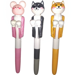 Bút bi hình thú dễ thương, thiết kế mèo chó Kawaii, bán buôn từ nhà máy - Product Image 2