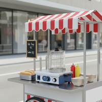Machine à hot-dogs commerciale 220V en acier inoxydable, chauffe-pains à 2 rouleaux, facile à utiliser, haute efficacité, économie d'énergie