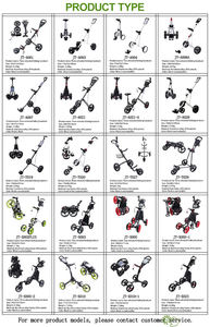 Chariot de golf à 3 roues avec cadre en aluminium, poignée réglable et porte-gobelet, livraison rapide - Product Image 6