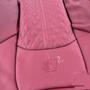 Funda de Asiento de Coche de Cuero Nappa Rojo Personalizada para <span class=keywords><strong>Audi</strong></span> S7 - Product Image 5