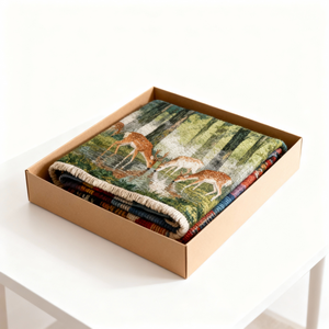 <span class=keywords><strong>Tapiz</strong></span> <span class=keywords><strong>de</strong></span> Pared en Oferta para Dormitorio con Diseño <span class=keywords><strong>de</strong></span> Bosque y <span class=keywords><strong>Ciervos</strong></span>, 100% Poliéster - Product Image 3